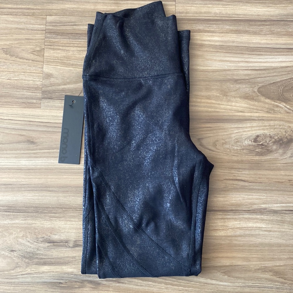 MONO B foiled motto leggings
